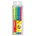 undefined, STABILO Flash Pack Marker 4 Stück(e) Blau, Grün, Pink, Gelb Meißel