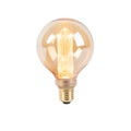 LUEDD, LED Lampe G95 E27 5W 1800K gelb 3-stufig dimmbar