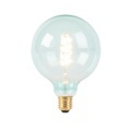 LUEDD, E27 dimmbare LED Spiral Glühlampe G125 blau 200 lm 2100K