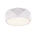 Trio Lighting, Deckenlampe Zandor mit weißem Schirm