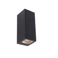 QAZQA, Moderne Wandleuchte schwarz GU10 AR70 IP54 - Baleno II