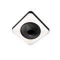 QAZQA, Deckenventilator quadratisch schwarz inkl. LED dimmbar - Climo
