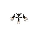 QAZQA, Moderne Deckenleuchte schwarz 50 cm rund 3-Licht - Botu