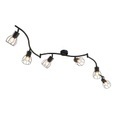 QAZQA, Moderne Deckenleuchte schwarz 162 cm 6-Lichter - Botu
