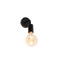 QAZQA, Moderne Wandleuchte schwarz 15,5 cm - Facile
