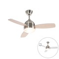 QAZQA, Deckenventilator Stahl mit Fernbedienung - Rotar
