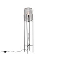 QAZQA, Industrielle Stehlampe schwarz - Bliss Vefa