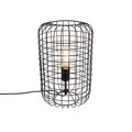 QAZQA, Industrielle Tischlampe schwarz 40 cm - Bliss Vefa