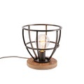 QAZQA, Industrielle Tischlampe schwarz - Arthur