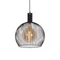 QAZQA, Design Hängelampe schwarz 40 cm - Wire Dos