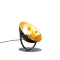 QAZQA, Industrielle Tischlampe schwarz mit Gold verstellbar 39,2 cm - Magnax