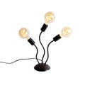 QAZQA, Design Tischlampe schwarz 3-Licht - Wimme