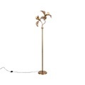 QAZQA, Vintage Stehlampe Gold 2-Licht - Botanica
