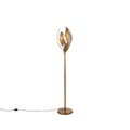 QAZQA, Vintage Stehlampe Gold - Botanica
