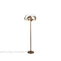 QAZQA, Vintage Stehlampe Gold 3-Licht - Botanica