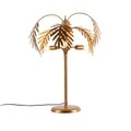 QAZQA, Art Deco Tischlampe Gold 3-Licht - Botanica