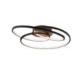 TRIO LEUCHTEN, LED-Deckenlampe Gale, 60 cm, schwarz matt