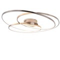 TRIO LEUCHTEN, LED-Deckenlampe Gale, 80 cm, nickel matt