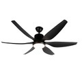 QAZQA, Deckenventilator schwarz inkl. Fernbedienung - Tak