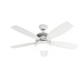 QAZQA, Design Deckenventilator weiß inkl. LED mit Fernbedienung - Malaki