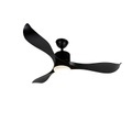 QAZQA, Deckenventilator schwarz inkl. LED und Fernbedienung - Kolm