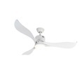 QAZQA, Deckenventilator weiß inkl. LED und Fernbedienung - Kolm
