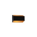 QAZQA, Design Wandleuchte schwarz mit Gold - Alone S.