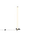 QAZQA, Design Stehleuchte schwarz mit Opal inkl. LED - Bomba