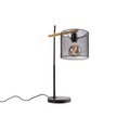 QAZQA, Industrielle Tischlampe schwarz - Drum Mesh