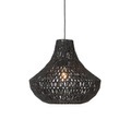 QAZQA, Retro Hängelampe schwarz 50 cm - Lina Cono