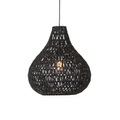 QAZQA, Retro Hängelampe schwarz 45 cm - Lina Drop