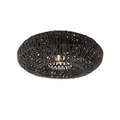 QAZQA, Retro Deckenleuchte schwarz 50 cm - Lina