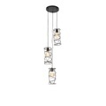 QAZQA, Design Hängelampe schwarz 3-Licht - Spira
