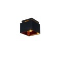QAZQA, Moderne Deckenleuchte schwarz mit Gold - VT 1