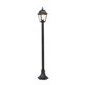 QAZQA, Klassische Laterne schwarz 122 cm - Hauptstadt