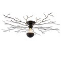 QAZQA, Art Deco Deckenleuchte schwarz 80 cm - Ramuri