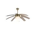 QAZQA, Design Deckenventilator Messing mit Fernbedienung - Flügel 42