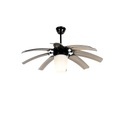 QAZQA, Deckenventilator schwarz mit Fernbedienung - Flügel 42