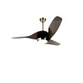 QAZQA, Moderner Messing-Deckenventilator mit Fernbedienung inkl. LED - Sirocco 50