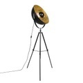 QAZQA, Industriestehlampe Stativ schwarz - Magna 50 Eglip