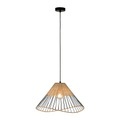 Paul Neuhaus, Land Hängelampe schwarz 48 cm mit Rattan - Treccia