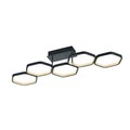 TRIO LEUCHTEN, Moderne Deckenleuchte grau inkl. LED 3-stufig dimmbar - Jetse