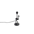 QAZQA, Vintage Tischlampe schwarz - Flamingo