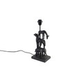 QAZQA, Vintage Tischlampe schwarz - Dier Tre