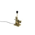 QAZQA, Vintage Tischlampe Messing - Flodhest Abe