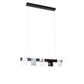 QAZQA, Moderne Hängelampe schwarz inkl. LED 3-Stufen dimmbar - U-Tube