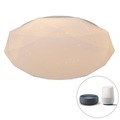 QAZQA, Smart Deckenleuchte weiß 51 cm inkl. LED und Dimmer - Emma