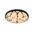 QAZQA, Moderne plafondlamp zwart 39 cm incl. LED 2000 - 4000K - Marian