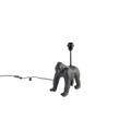QAZQA, Vintage Tischlampe schwarz - Gorilla