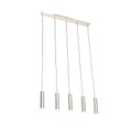 QAZQA, Moderne hanglamp staal 5-lichts - Jeana